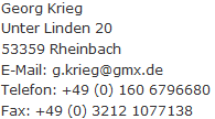 Impressum und inhaltlich Verantwortlicher (bitte ggf. das Internet-Programm so einstellen, dass Grafiken/Bilder angezeigt werden)